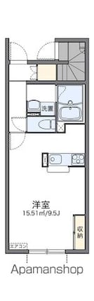 レオネクスト桜ツインＢ[1K/30m2]の間取図