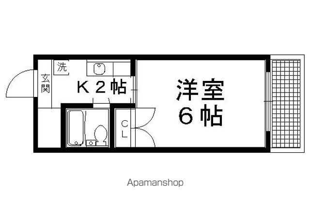 下鴨貴船町マンションの間取り写真