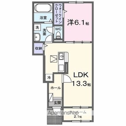 ルジャーダ[1LDK/50.05m2]の間取図