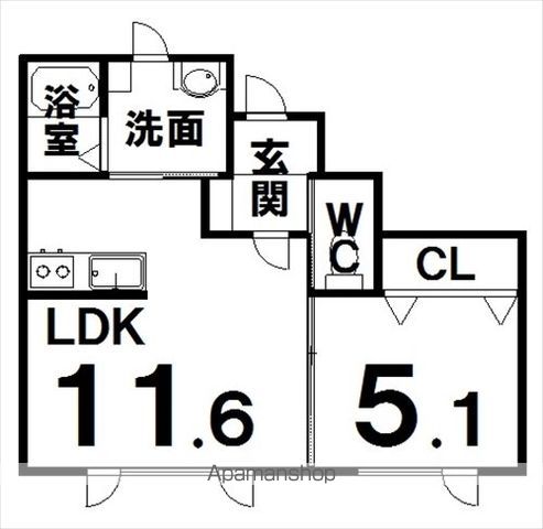 たいようハイツIの間取り写真