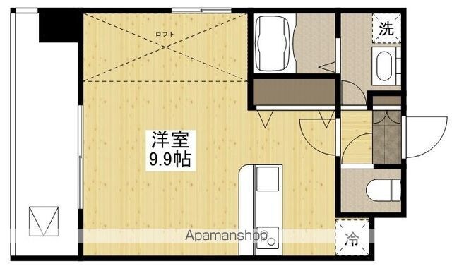 ＧＲＡＮＸＩＡ井口[1R/28.62m2]の間取図