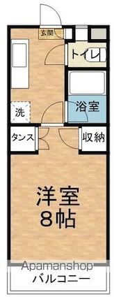Ｃ・Ｃウッズ[1K/23m2]の間取図