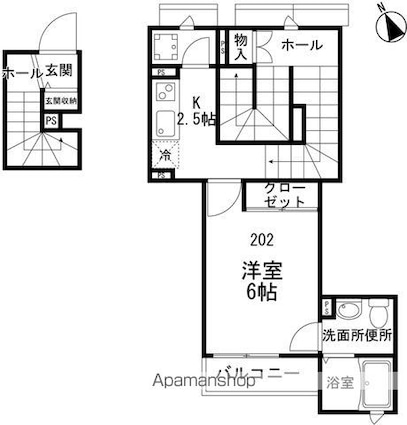 フォレスト東向島[1K/27.94m2]の間取図