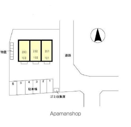 サニーコート・村井[1K/26.71m2]の配置図