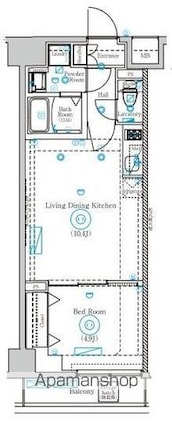 Ｍｉｎｄ　Ｓｈｉｍｕｒａｓａｋａｕｅ[1LDK/36.86m2]の間取図