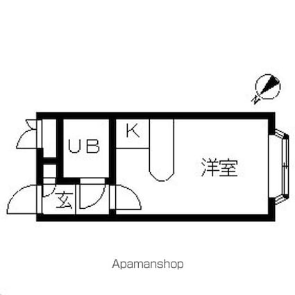 ベルピア・久喜第９[1R/15.52m2]の間取図