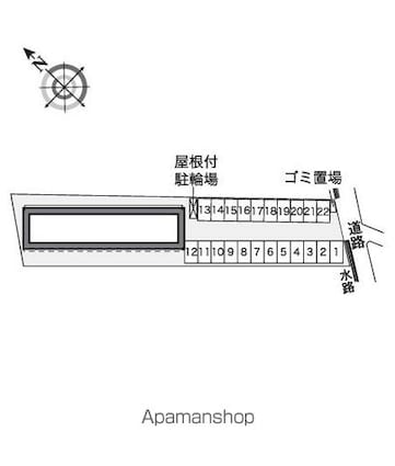 レオパレス桜[1K/23.61m2]の配置図