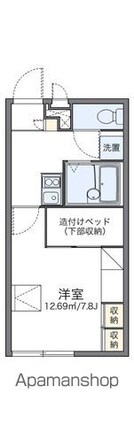 レオパレスメゾン前沖[1K/21.81m2]の間取図