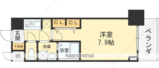 SーRESIDENCE堺筋本町UNOの間取り写真