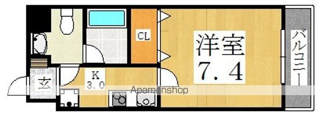 リアーレ北田辺の間取り写真