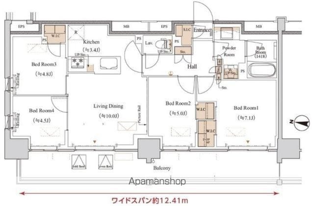 ブランシエスタ木場の間取り写真
