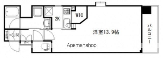 ウェスティン鉄砲町[1K/40m2]の間取図