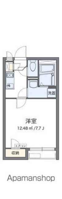 愛知県名古屋市西区中小田井５丁目[1K/23.17m2]の間取図