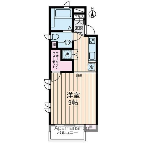 世田谷区祖師谷のアパートの間取り