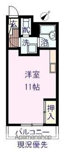 グラミュール本郷[1R/27.14m2]の間取図