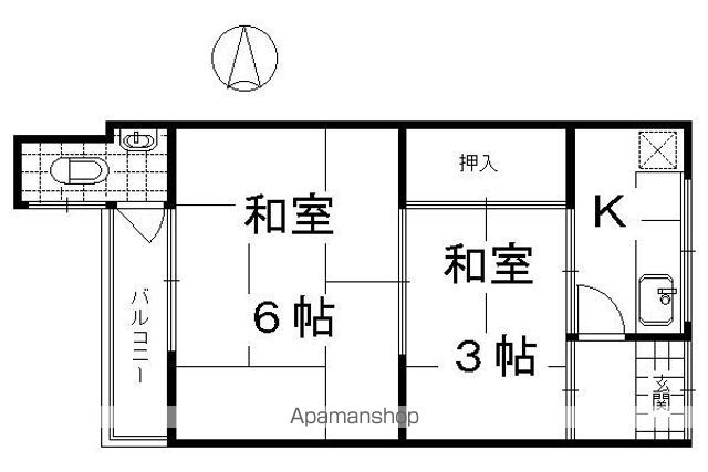 第三洛南荘の間取り写真