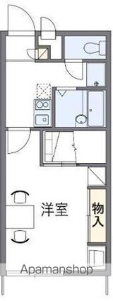 レオパレスＣｏｍｆｏｒｔ[1K/23.18m2]の間取図