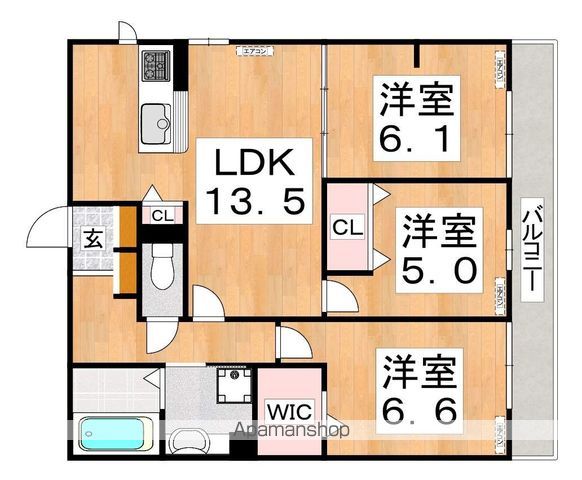 クラシスト東中本の間取り写真