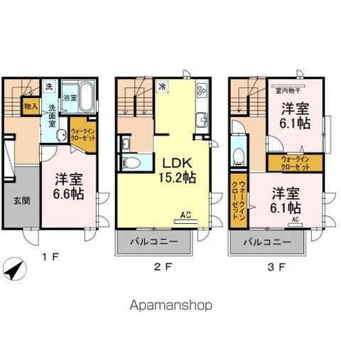 DーROOM室見 壱番館の間取り写真