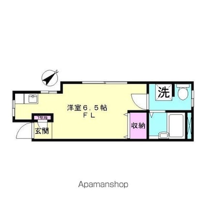 フォレストステージ上高田[1R/18.5m2]の間取図