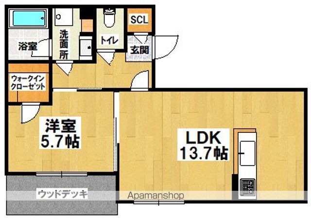 シャーメゾンアミコートの間取り写真
