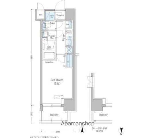 アーバネックス深川住吉の間取り