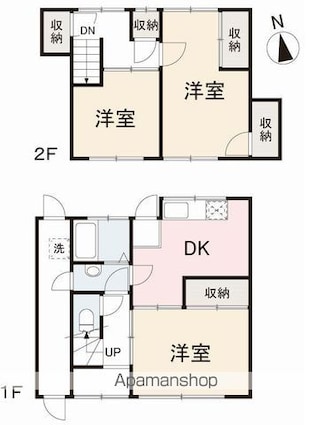 香川県高松市鶴市町[3K/68.83m2]の間取図