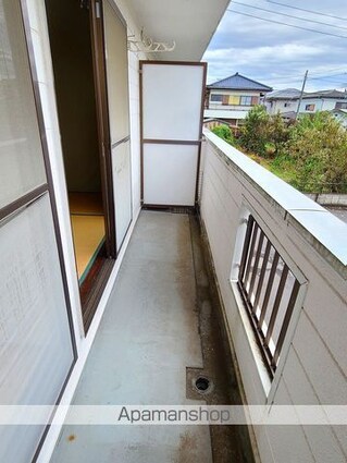 レーヌ姫子　Ｅ[2DK/38.61m2]のバルコニー