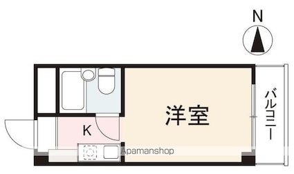 クリキマンション寺井[1K/16.2m2]の間取図