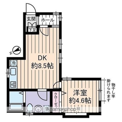 Ｒｕａ　目白[1LDK/36.18m2]の間取図