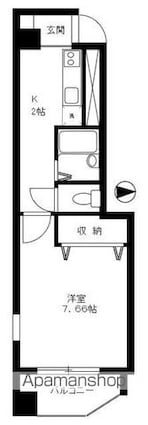 東京都墨田区石原１丁目[1K/26.27m2]の間取図