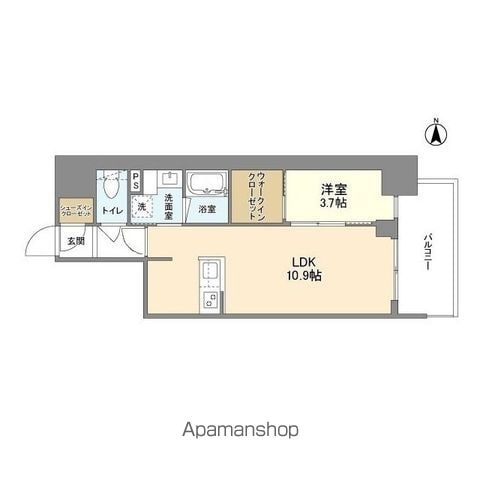 ＲＪＲプレシア南堀江 308｜大阪府大阪市西区南堀江２丁目(賃貸マンション1LDK・3階・38.51㎡)の写真 その2