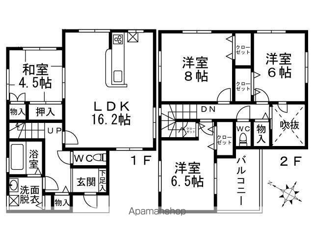 中島１丁目戸建の間取り