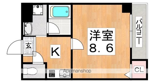 ソリティア桃谷の間取り写真