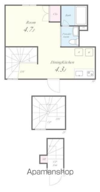 ＦＡＩＲ亀戸クレスト[1R/27.85m2]の間取図