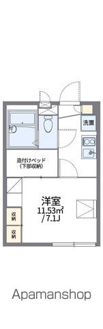 レオパレスブザービーターの間取り写真