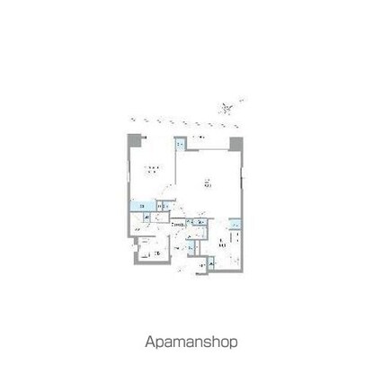 カスタリア銀座Ⅱ[1LDK/45.86m2]の間取図