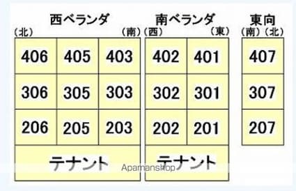 味酒ハイツ[1K/20.46m2]の配置図