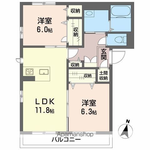 ベレオ新蔵の間取り写真