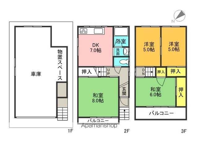 レアーズ津田東の間取り写真