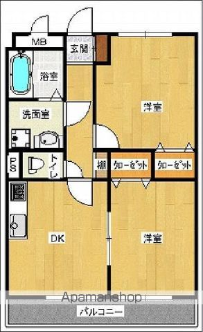 松橋マンションの間取り写真