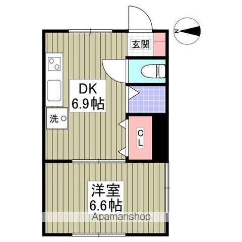 イワモトビル ホワイトコーポラスの間取り写真