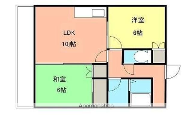 和歌山県和歌山市吹上４丁目[2LDK/65.03m2]の間取図