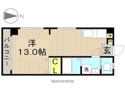 三家第１ビル[1R/36m2]の間取図