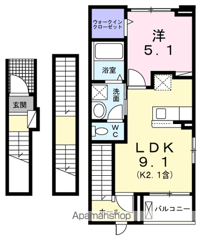 ブリュームⅡの間取り