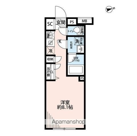 同じ建物の物件間取り写真 - ID:213110033830