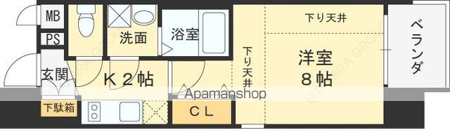 レジュールアッシュ都島の間取り写真