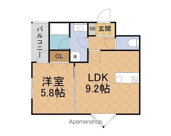 S APT.城北公園通の間取り写真