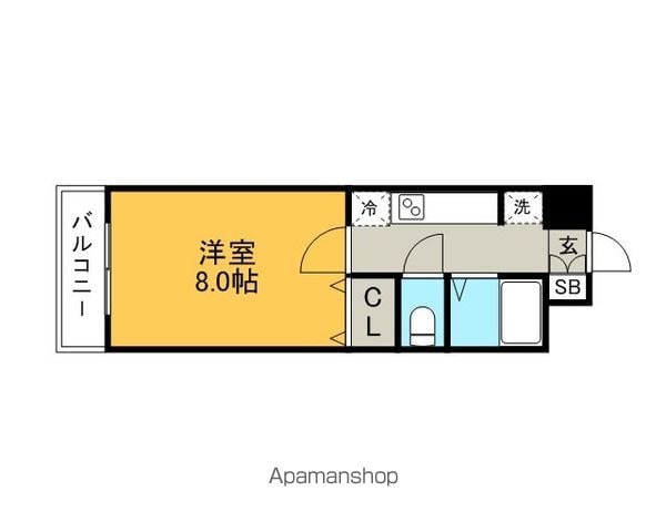 第６マルヤビル箱崎 301 ｜ 福岡県福岡市東区箱崎１丁目36-40（賃貸マンション1K・3階・25.00㎡） その2