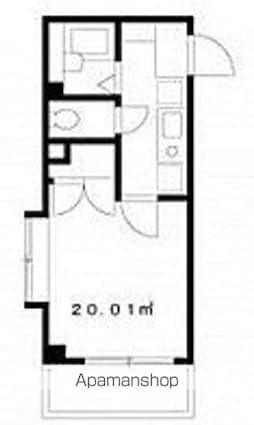 コローレス多摩川[1K/20.01m2]の間取図